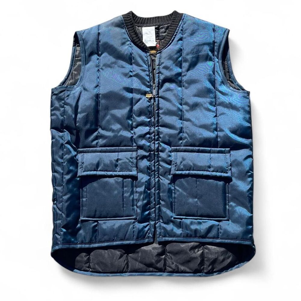 Vintage Walls blizzard pruf made in usa Men's Blue and Navy Vest